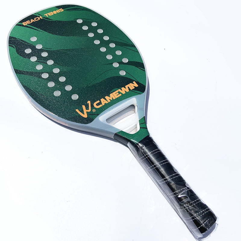 Las raquetas de playa de fibra de carbono se pueden combinar con protectores de raqueta Tenis diseñado para principiantes