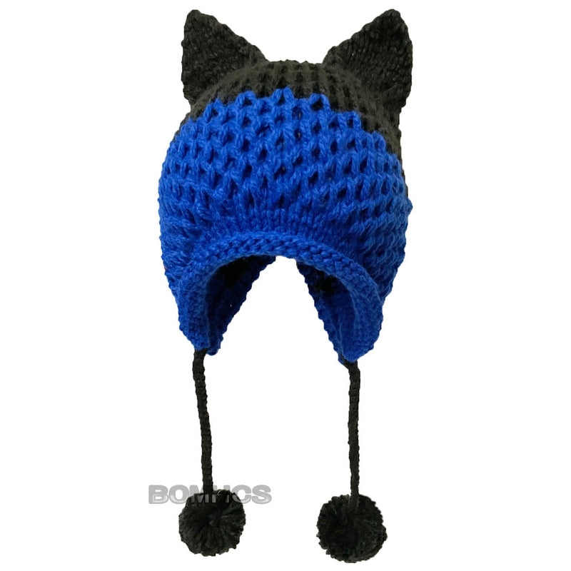 BomHCS Cute Fox Ears Beanie Winter Warm 100% Gorro de punto hecho a mano