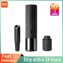 Xiaomi Mijia Automatischer Rotwein Flaschenöffner Elektrischer Weinöffner Kappenstopper Schnelles Dekanter Set Korkenzieher Folienschneider Korken heraus