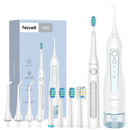 Fairywill Oral Irrigator USB Rechargeable Water Flosser Portable Dental Water Jet 300ML Water Tank Waterproof Cleaner 8 Nozzles