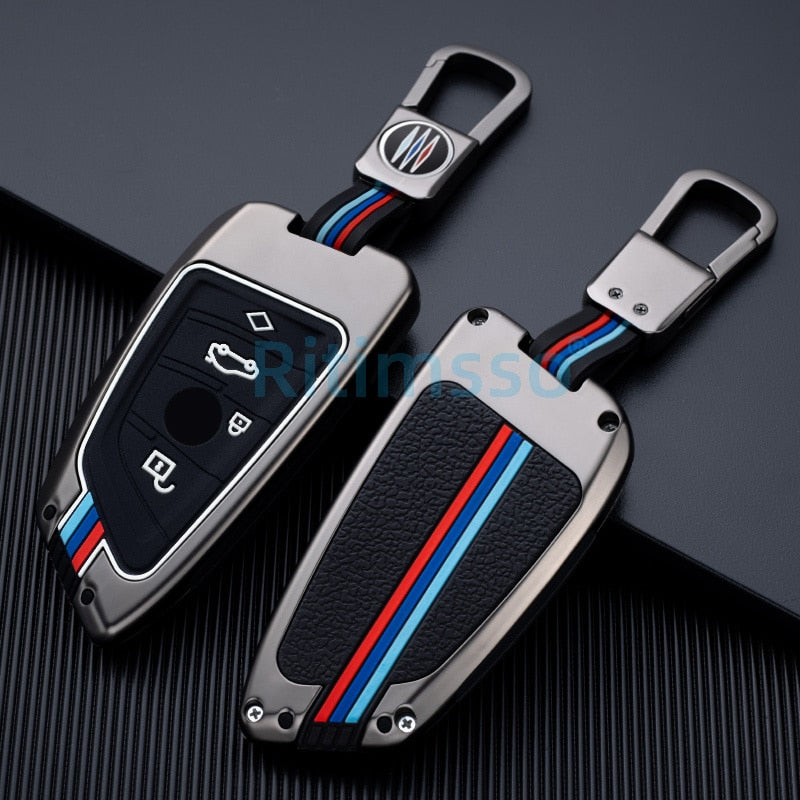 Zinc Alloy Car Key Case Cover Shell Protector for BMW X1 X3 X4 X5 F15 X6 F16 G30 7 Series G11 F48 F39 520 525 G20 118i 218i 320i