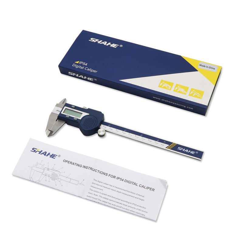 SHAHE New Hardened Stainless Steel 0-150mm Digital Caliper Vernier Calipers Micrometer Electronic Vernier Caliper Measuring Tool