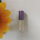 1.2ML Rose Gold ,DIY Plastic Elegant Liquid Lipstick Container,Round mini lipgloss sample bottle