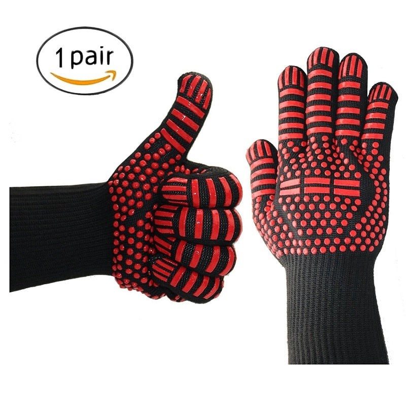 Guantes de cocina resistentes al calor para horno, Guantes de silicona para parrilla, agarraderas multifuncionales para hornear, barbacoa, Guantes Horno, 2 uds.