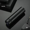 Termo LED inteligente creativo de 480ml con pantalla de temperatura, frascos de vacío, botella de agua de acero inoxidable, taza termo con logotipo personalizado