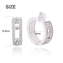 SHADOWHUNTERS Authentic 925 Sterling Silver Move Stones Women Stud Earrings Geometry Silver 925 Trendy Jewelry Making Wholesale