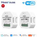 WiFi Mini interruptor de cortina inteligente módulo persianas enrollables Motor de persiana Smart Life Tuya aplicación remota Control funciona con Alexa Google Home