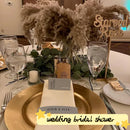 20 tallos Pompous Pampas-Grass Pampass secas Plantas Fluffy Pompas Grasses Small Pompus Short Boho Decor Longitud total 21 pulgadas / 55 cm