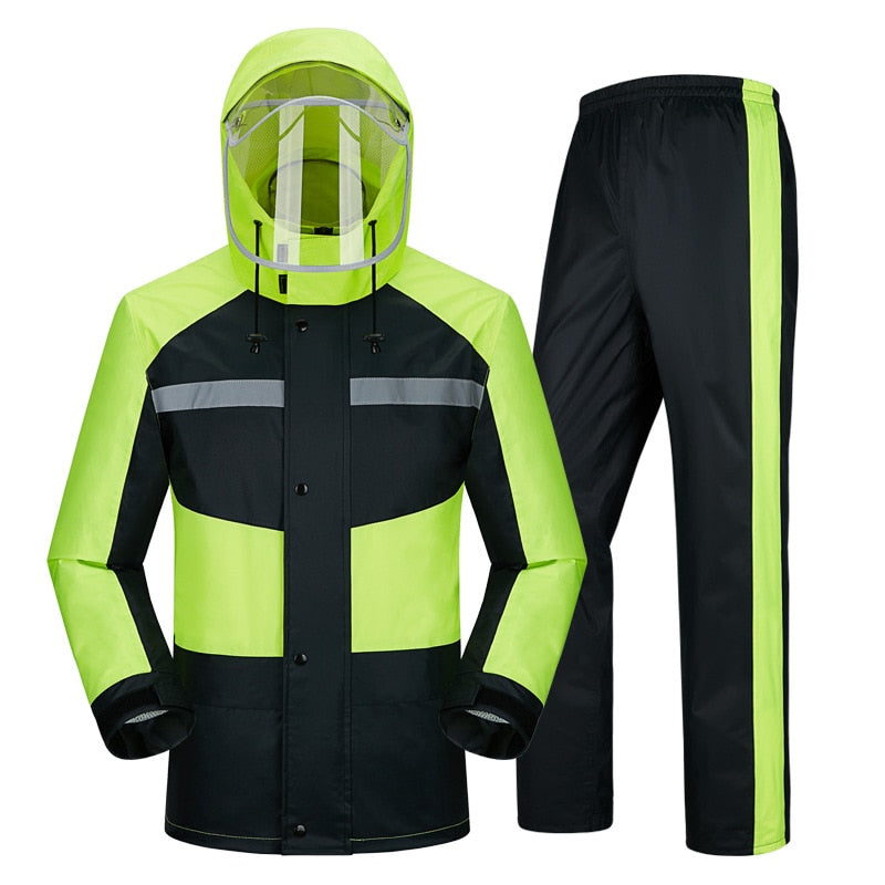 Raincoat Rain Pants Suit Men and Women Adult Motorcycle Riding Protective Clothing Anti-storm Raincoat