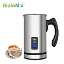 Espumador de leche eléctrico BioloMix, vaporizador de leche, calentador de leche, espuma de café para café con leche, capuchino, Chocolate caliente