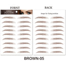 6D Eyebrows Sticker Water Transfer Hair-like Eye Brow Tattoo Stickers Long Lasting False Eyebrow Enhancers Eye Brow Cosmetics