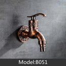 Doodii Carved Wall Mount Zinc Alloy Antique Bibcock Garden Wash Basin Faucet Decorative Outdoor Garden Mop Taps Torneira parede