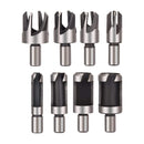 23-Pack Woodworking Chamfer Drilling Tool Countersink Drill Bits Wood Plug Cutter and Automatic