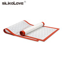 SILIKOLOVE Non-Stick Silicone Baking Pad Pastry Liner Sheet Glass Fiber Rolling Dough Mats Cookie Macaron Size 40*60*0.07cm Bake