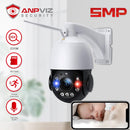 Anpviz 5MP Wifi IP PTZ Kamera Laser Outdoor 30X Zoom 4.7-94mm Speed ​​Dome Surveillance Wireless Camera 150m IR Distance Audio