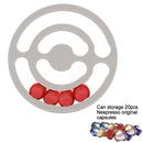 Soporte de cápsulas de café de Metal, soporte de aluminio chapado en espejo, estante de almacenamiento de cápsulas de café, soporte de cápsulas de café Nespresso para Nespresso