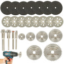 32/63pcs Cutting Tool Saw Blades for Dremel Metal Cutter Power Tools Rotary Tool Wood Cutting Discs Drill Mandrel Cutoff