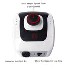 32W 35000RPM Juego de máquina de taladro de uñas con banda de lijado Juego de máquina de manicura de fresado profesional con juego de brocas de uñas