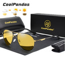 2022 New Trend Intelligent Aviation Photochromic Sunglasses Polarized Men Day Night Vision Driving Sun Glasses Male gafas de sol