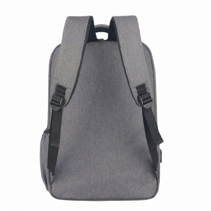 Nueva mochila de negocios para hombres con diseño de carga USB, mochila de negocios para hombres, mochila de viaje para hombres, bolsa de nailon de retazos, mochila para ordenador portátil para hombres