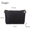 Nylon Bag Insert Organizer with Zipper Pockets Soft Light Perfect Purse Organizer To Keep Everything Neat Bolsa De Maquiagem