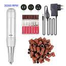 1 juego 20W 35000RPM máquina de taladro eléctrico profesional para uñas Kit cortador de molino pedicura lima de uñas máquina de manicura herramientas de arte de uñas