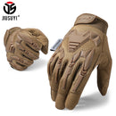 Guantes militares tácticos ejército Paintball tiro Airsoft combate bicicleta goma protectora antideslizante guante de dedo completo hombres mujeres
