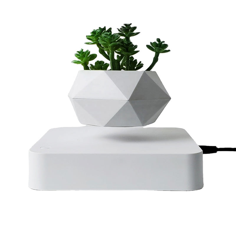 Schwebender Luft-Bonsai-Topf Rotations-Blumentopf-Pflanzgefäße Magnetische Aufhängung Schwimmender Topf Topfpflanze Home Desk Decor