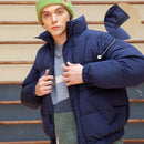 LAPPSTER Men Harajuku Warm Bubble Coat Winter Jacket 2022 Streetwear Solid Black Parkas Man Korean Fashion Puffer Jackets Coats