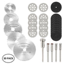 32/63pcs Cutting Tool Saw Blades for Dremel Metal Cutter Power Tools Rotary Tool Wood Cutting Discs Drill Mandrel Cutoff