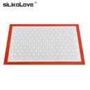 SILIKOLOVE Non-Stick Silicone Baking Pad Pastry Liner Sheet Glass Fiber Rolling Dough Mats Cookie Macaron Size 40*60*0.07cm Bake