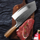Kitchen Knife Cleaver Chef Knife Stainless Steel Razor Sharp Slicing Chopping Meat Chinese Butcher Knife Wood Handle Slicer