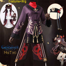 Genshin Impact Hutao Cosplay Uniform Perücke Cosplay Anime Spiel Hu Tao im chinesischen Stil Halloween-Kostüme für Frauen
