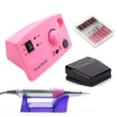 1 juego 20W 35000RPM máquina de taladro eléctrico profesional para uñas Kit cortador de molino pedicura lima de uñas máquina de manicura herramientas de arte de uñas