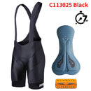 RION Radhose Herren Ciclismo Masculina Trägerhose Elastisches Zwischenpolster Lange Distanz MTB Gepolsterte Shorts Tights Slim Fit