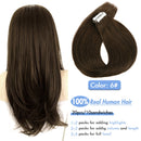 AW Tape In Human Hair Straight Extensions Black Brown Invisible Seamless None Remy Skin Weft European Natural Hair Extension