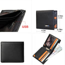 Smart Anti-lost Wallet Tracker  Genuine Leather Men wallets Soft Bluetooth-compatible Leather Purse Male Luxury Men&