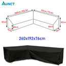 Corner Outdoor Sofa Cover Garden Rattan Corner Furniture Cover V Shape Waterproof Sofa Protect Set All-Purpose Dust Covers