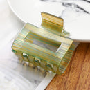 Fashion Leopard Print Hair Claws Geometric Hair Clamp Grab Hair Styling Hair Clips for Women Girls Hairpin Hair Accessories