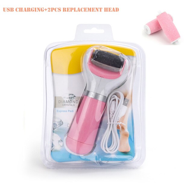 Electric Foot File Care Tool Feet Hard Dead Skin Removal Battery Power Foot USB Exfoliator Heel Callus Remover Pedicure Device