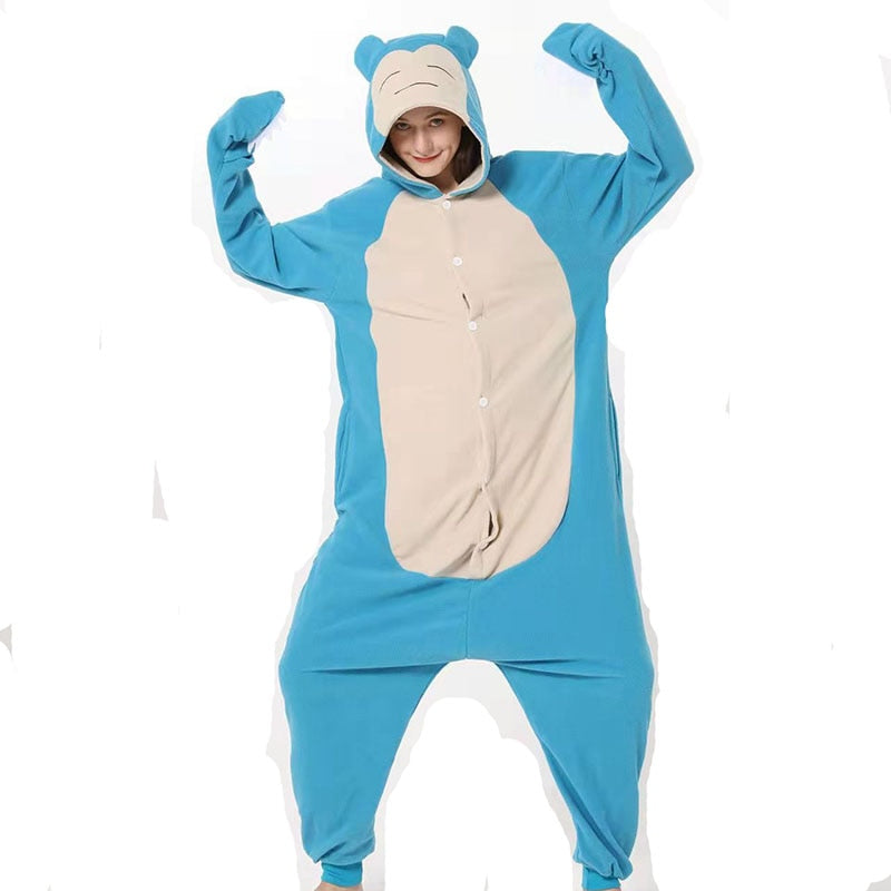 New Animal Kigurumi XXL Cartoon Suit Women Pajama Anime Onesies For Adult Men Onsie Boy Girls Pijamas Fleece One-Piece Bodysuit