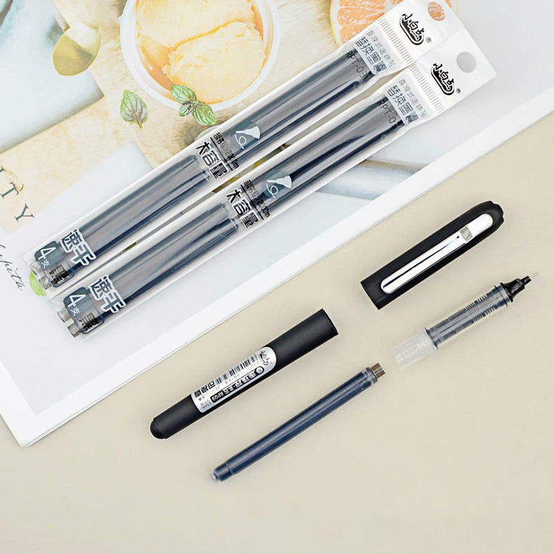Recargas de bolígrafo de Gel negro de alta calidad, pequeño punto blanco RPT03, secado rápido para escuela, oficina, marcadores de escritura, suministros de papelería
