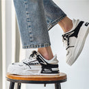 Men's Shoes Lightweight Breathable Casual Sports Shoes Men's Trend Versatile Flat Bottom Shoes Thick Sole White Shoes for Men