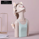 ARTLOVIN Butterfly Fairy Figures Girl Figurines Resin Tabletop Statues Creative Characters With Metal Gold Tray Home Decor Craft