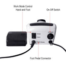 32W 35000RPM Juego de máquina de taladro de uñas con banda de lijado Juego de máquina de manicura de fresado profesional con juego de brocas de uñas