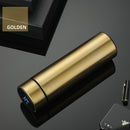 Termo LED inteligente creativo de 480ml con pantalla de temperatura, frascos de vacío, botella de agua de acero inoxidable, taza termo con logotipo personalizado