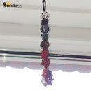 Sunligoo Reiki Healing 7 Chakra Tumbled Gemstone W/ Tassel Spiritual Meditation Window Car Feng Shui Hanging Ornament Home Decor