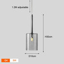 Luces colgantes de cristal modernas Comedor minimalista Bar Baño Dormitorio Lámparas colgantes para techo Mesa de comedor Iluminación colgante