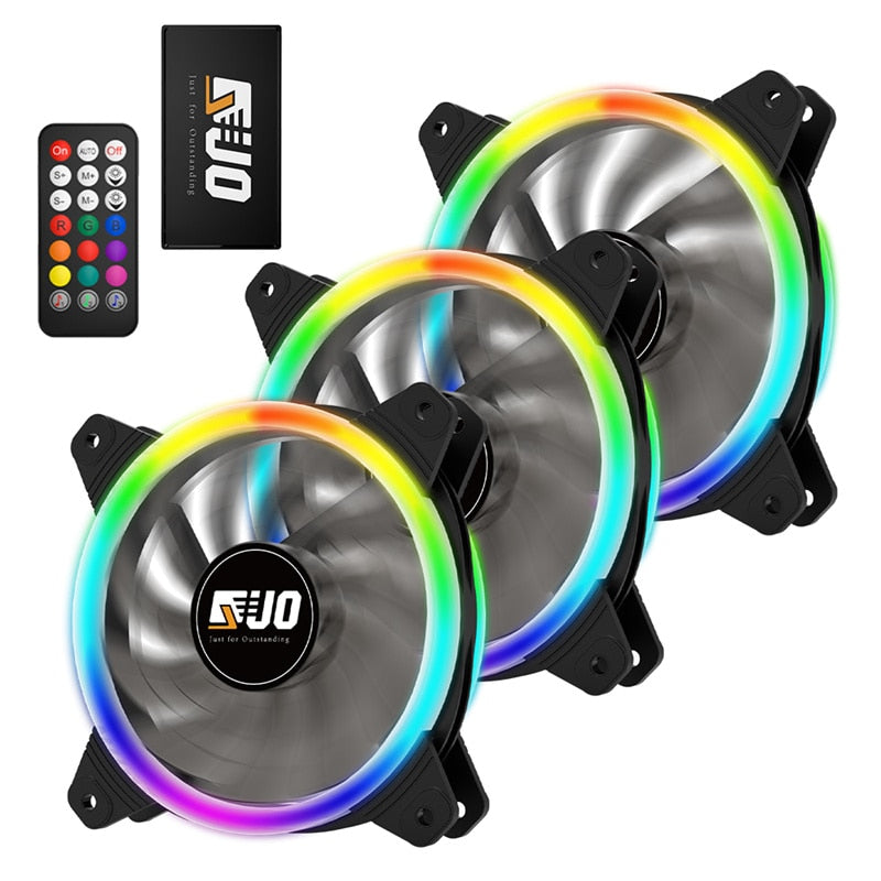 PC-Gehäuselüfter RGB 120 mm AURA SYNC 5 V/3-polig Leiser CPU-Kühler-Sets Lüfter 6-poliger CPU-Kühler Passen Sie Lüfterfarbe und -geschwindigkeit an