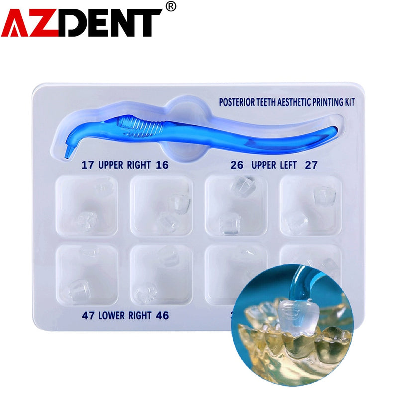 Dental Posterior Teeth Aesthetic Printing Mould Kit For Light Cure Composite Restoration Filling Tools